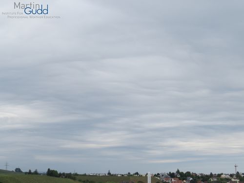 Altocumulus stratiformis opacus asperitas (großflächig entwickelt, weiteres Beispiel / extensive development, another example)